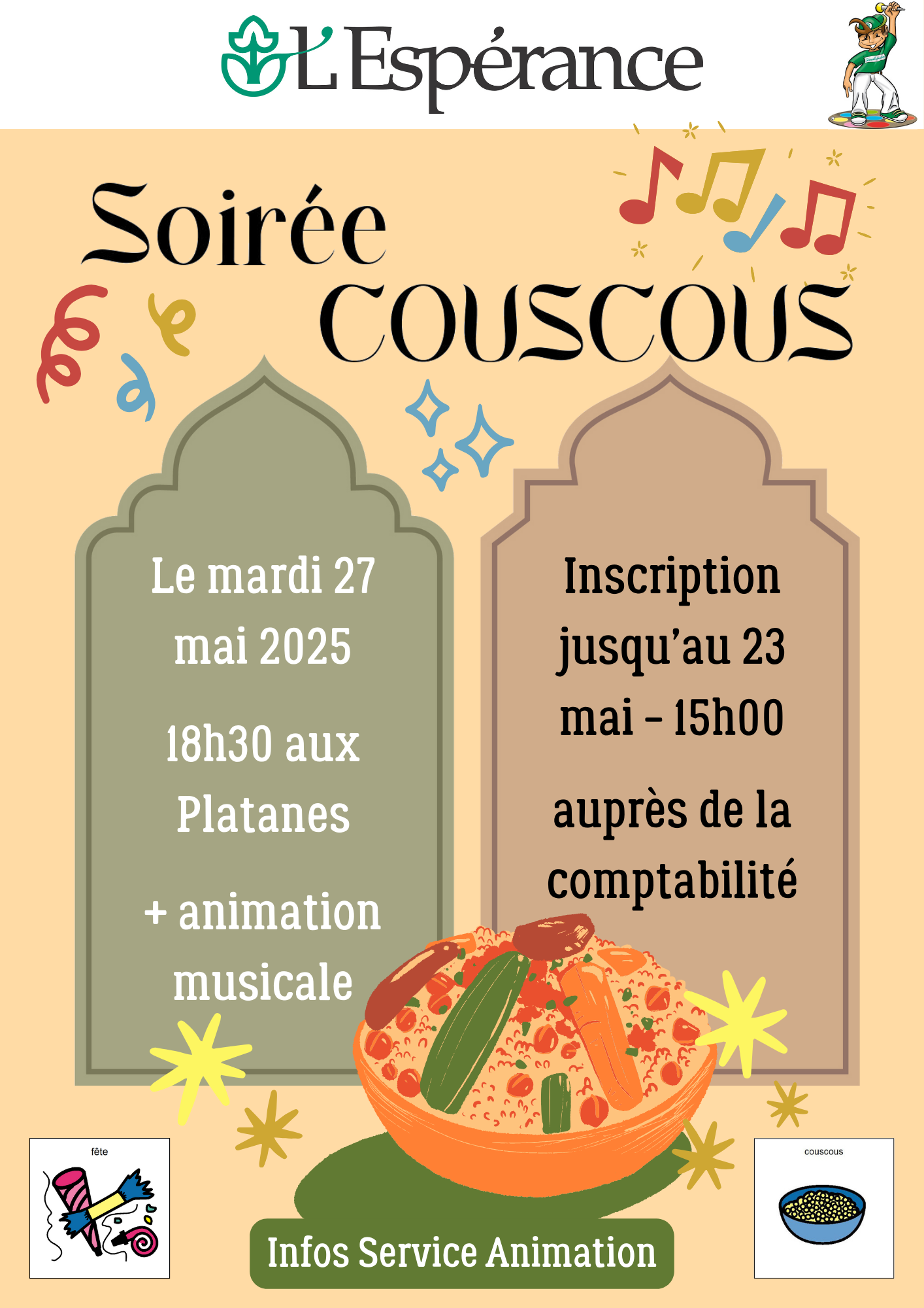 Soiree couscous mai 25